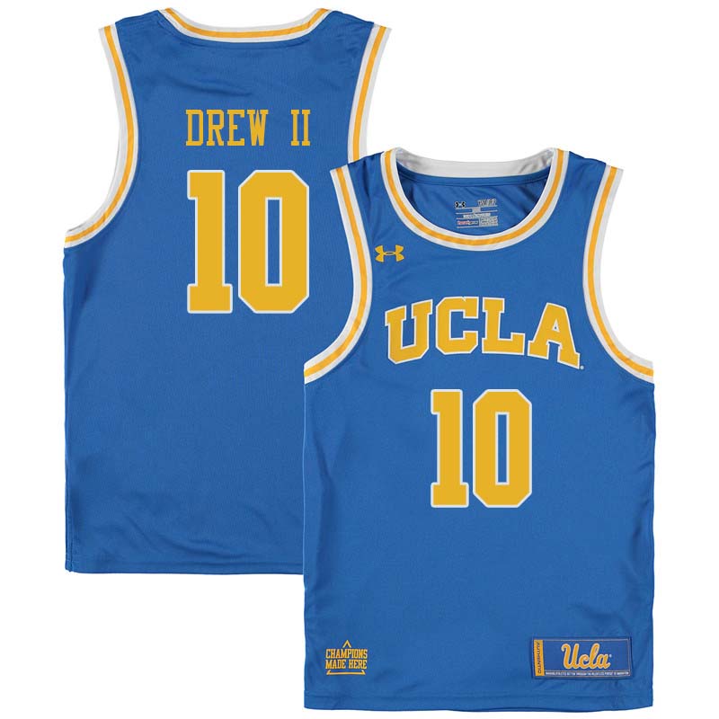 Men #10 Larry Drew II UCLA Bruins College Basketball Jerseys Sale-Blue - Click Image to Close